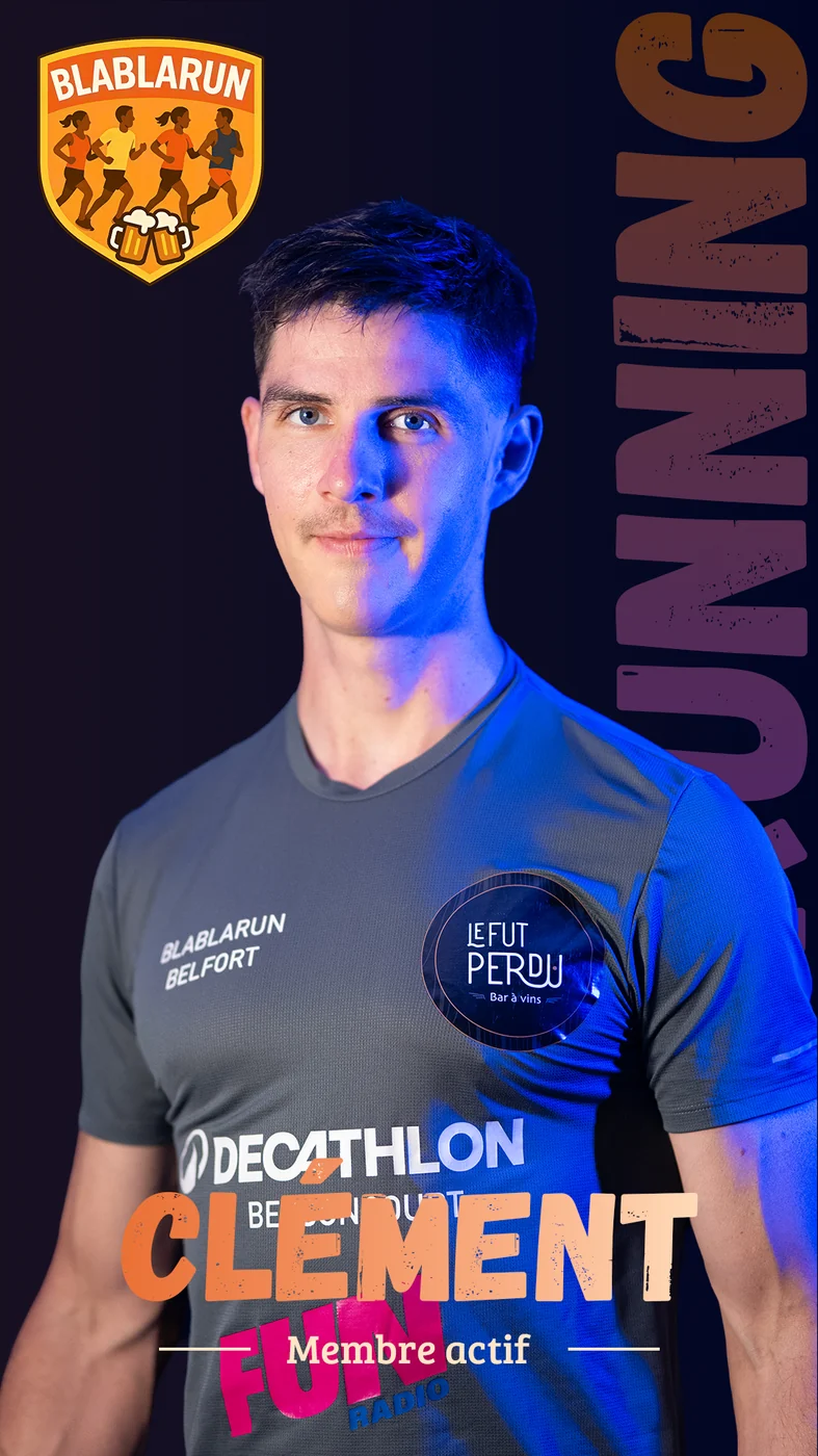 Clément, Membre actif Blablarun Belfort