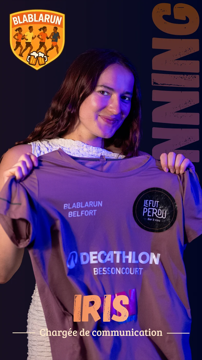 Iris, Chargée de communication Blablarun Belfort