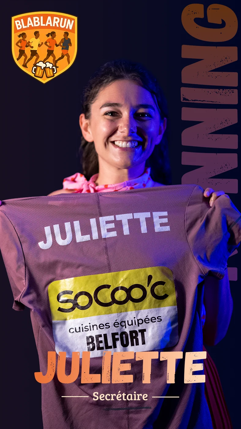 Juliette, Secrétaire Blablarun Belfort